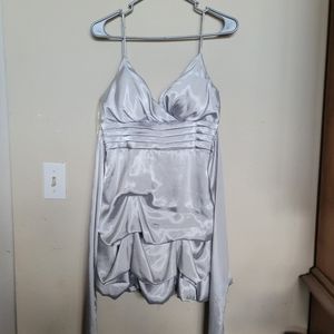 Silver Strappy Dress